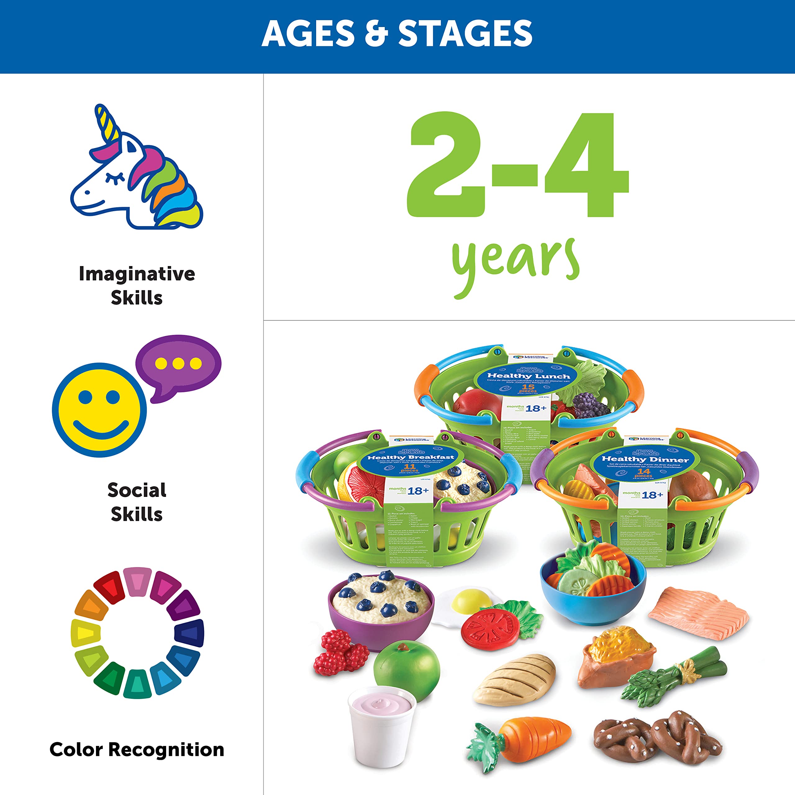 Foto 6 pulgar | Cesta De Alimentos Saludables New Sprouts De Toy Learning Resources, 37 Unidades - Venta Internacional.