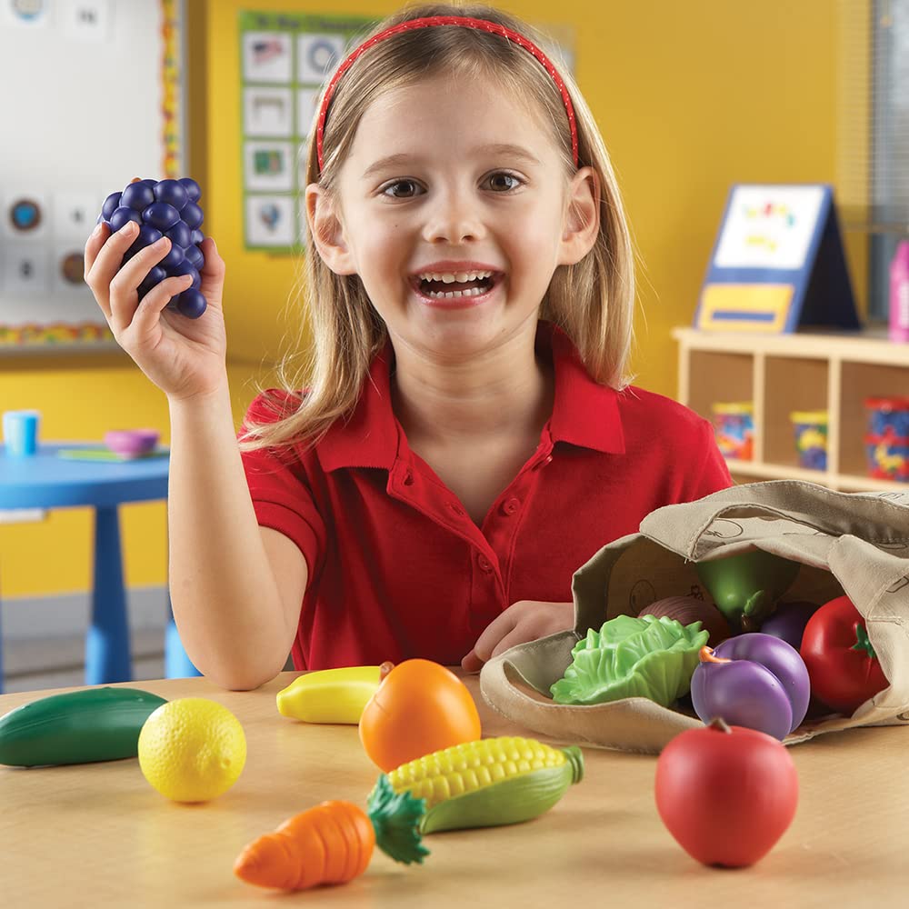 Foto 3 pulgar | Bolsa Pretend Play Toys Learning Resources Para Frutas Y Verduras Recién Recolectadas, 17 Piezas - Venta Internacional.
