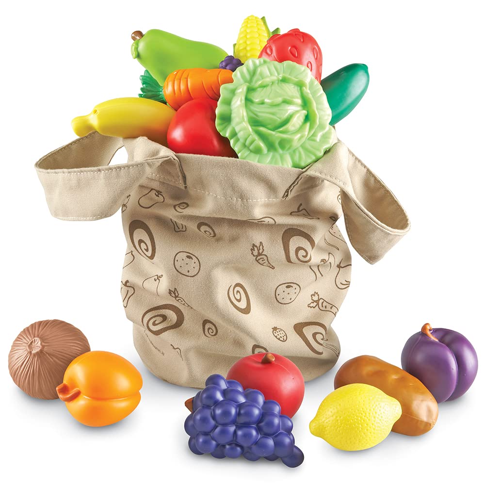 Foto 4 | Bolsa Pretend Play Toys Learning Resources Para Frutas Y Verduras Recién Recolectadas, 17 Piezas - Venta Internacional.