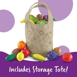 Foto 7 | Bolsa Pretend Play Toys Learning Resources Para Frutas Y Verduras Recién Recolectadas, 17 Piezas - Venta Internacional.
