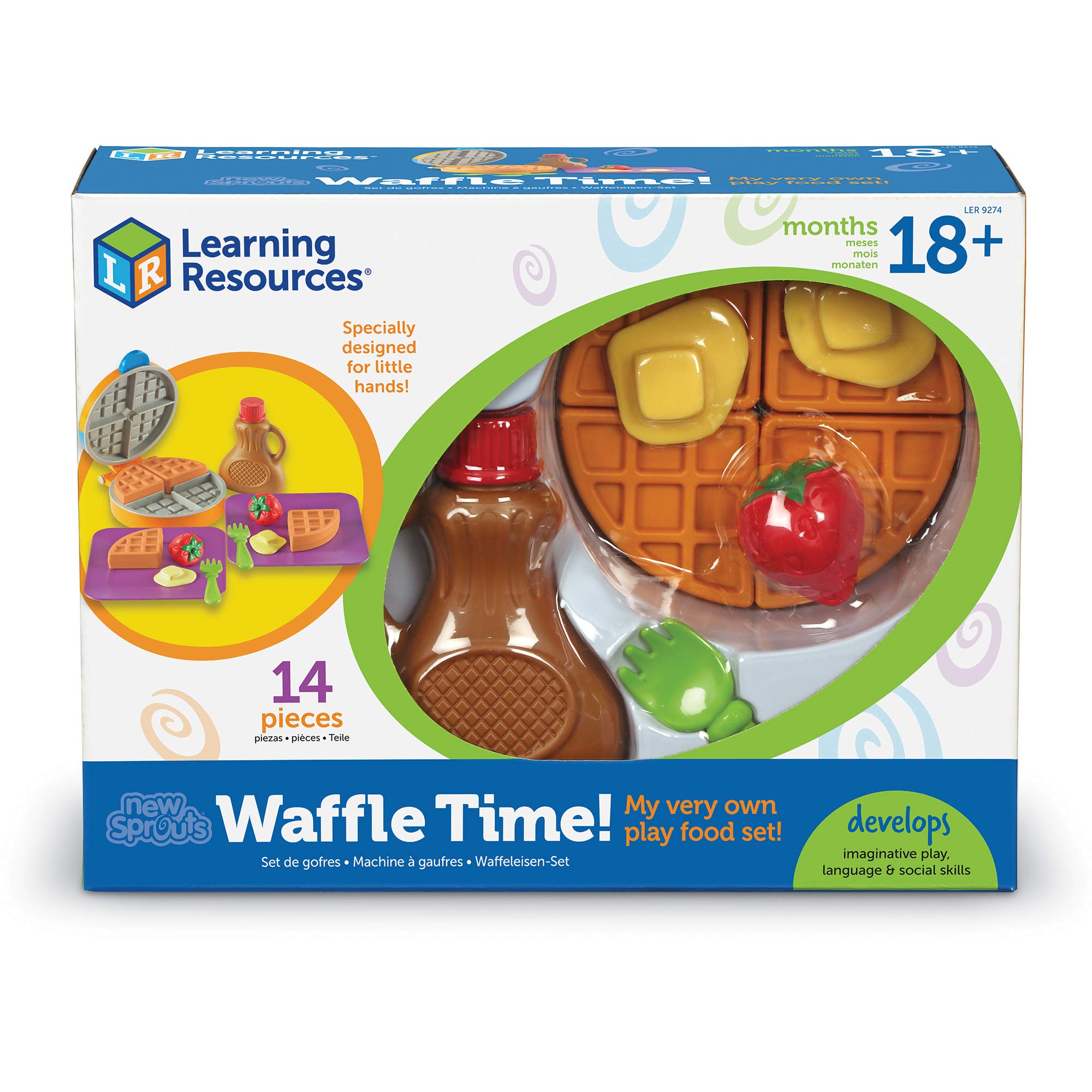 Foto 5 | Pretend Play Food Set Learning Resources New Sprouts Waffle - Venta Internacional.