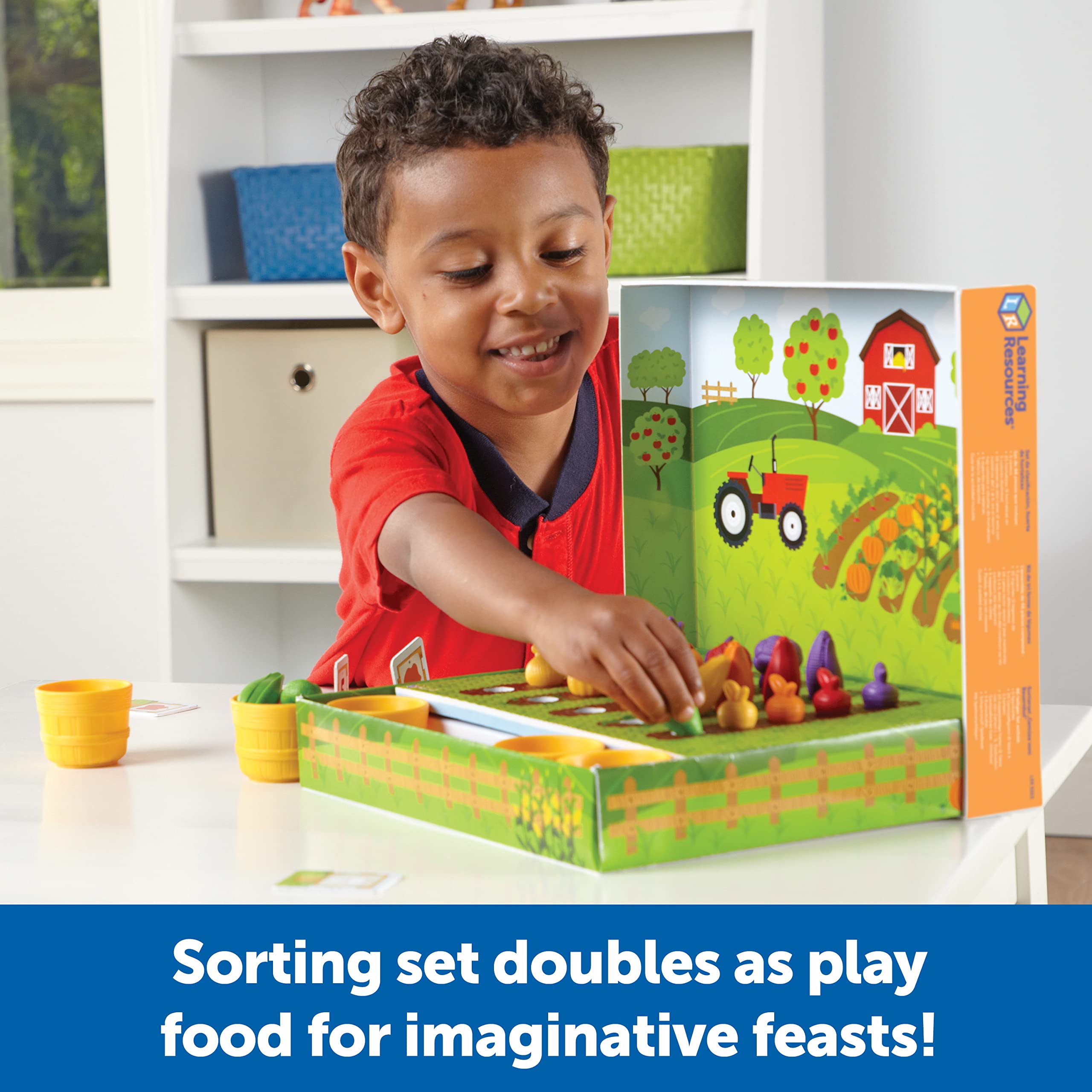 Foto 4 | Juego De Clasificación Toy Learning Resources Veggie Farm, 46 Piezas, Más De 3 - Venta Internacional.
