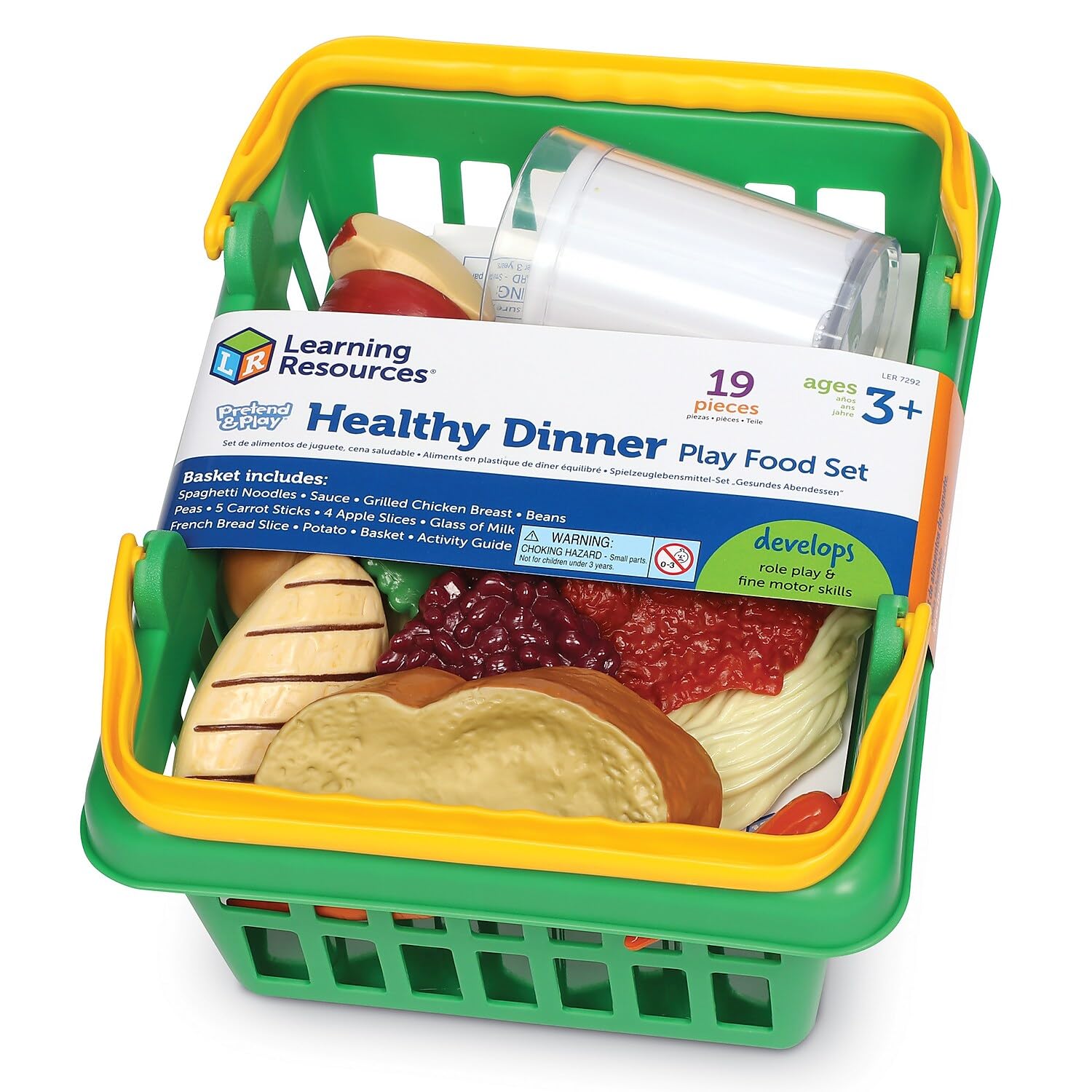 Foto 4 pulgar | Pretend Play Food Learning Resources Healthy Dinner 19 Piezas - Venta Internacional.