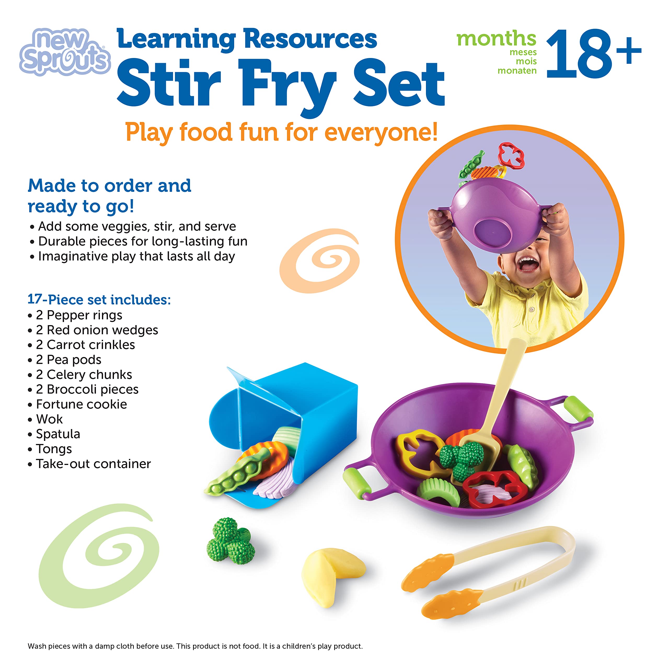 Foto 5 | Juego De Comida Para Jugar Sprouts Stir Fry Play De Toy Learning Resources - Venta Internacional.