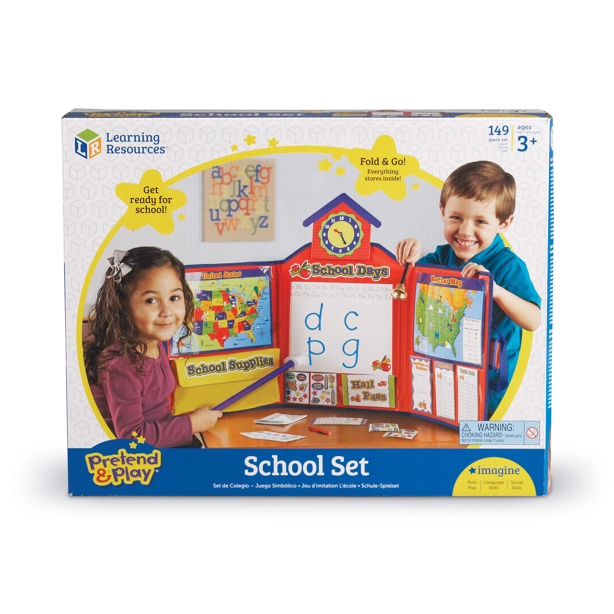 Foto 5 | Set Escolar, Recursos De Aprendizaje Pretend & Play, 149 Piezas, 3 O Más - Venta Internacional.