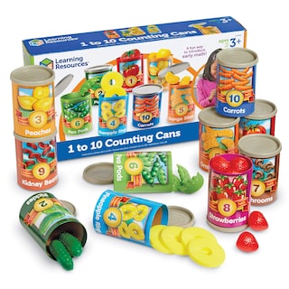Foto 1 | Recursos De Aprendizaje Para Contar Latas, De Una A Diez, 65 Piezas, 3 O Más - Venta Internacional.