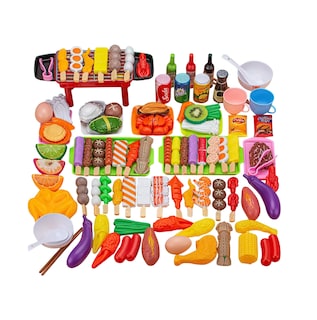 Foto 1 | Juguetes De Cocina Para Niños, Frutas Y Verduras, Fondue 100 Pzs Nude Colores