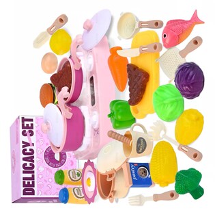 Foto 2 | Juguete De Cocina Para Niños Luz Sonido Agua Vapor Spray 29 Pcs Violeta