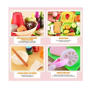 Foto 3 | Juguetes de Cocina Frutas y Verduras Fondue 100 piezas para Niños