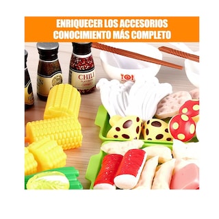 Foto 4 | Juguetes de Cocina Frutas y Verduras Fondue 100 piezas para Niños