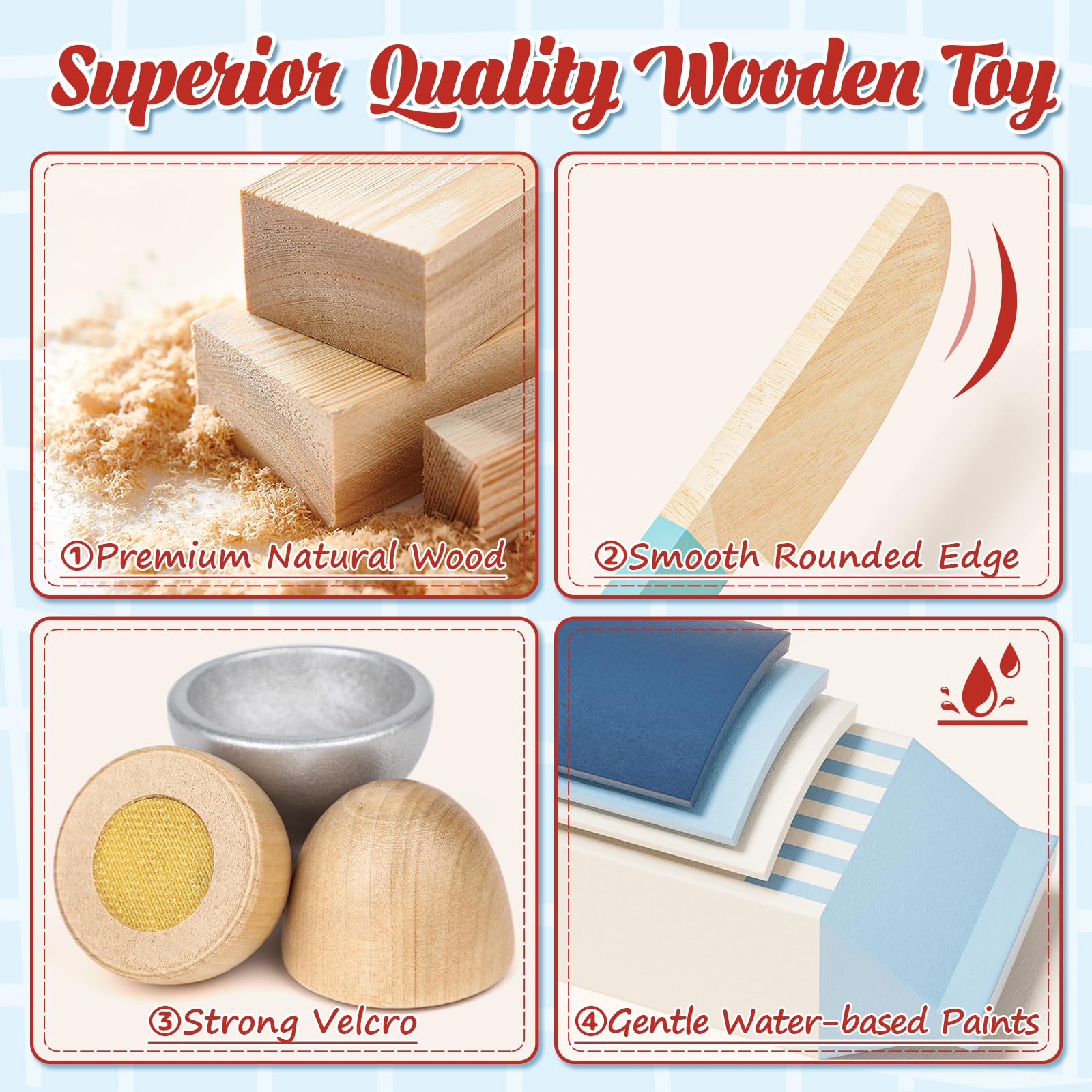 Foto 5 pulgar | Juego De Juguetes De Madera Lehoo Castle Para Cocina Infantil, Juego De Comida - Venta Internacional.