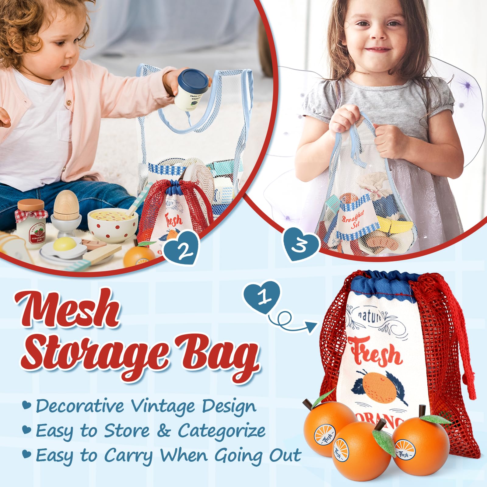 Foto 5 | Juego De Juguetes De Madera Lehoo Castle Para Cocina Infantil, Juego De Comida - Venta Internacional.