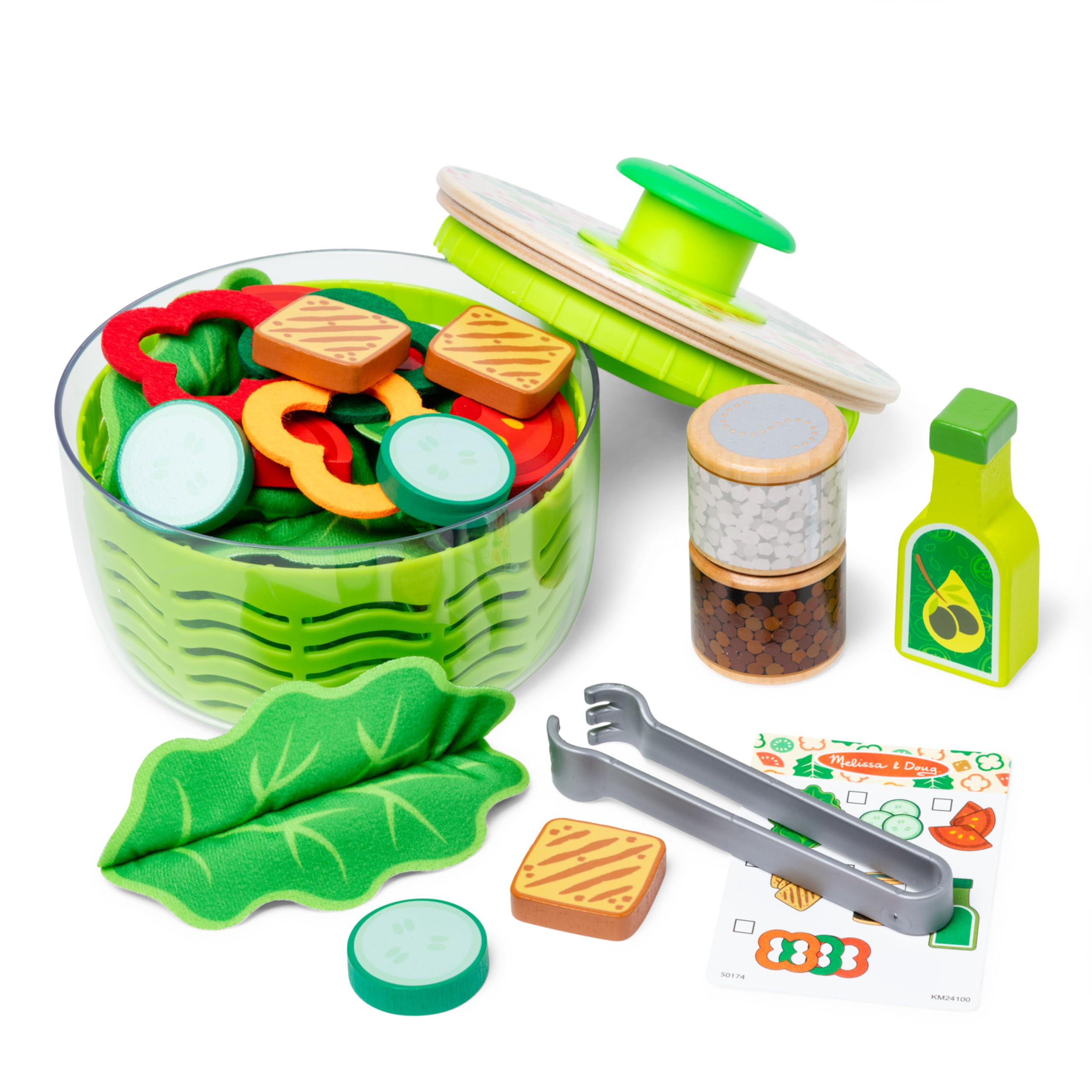 Set De Juego Salad Spinner Melissa & Doug Para Niños Mayores De 3 Años - Venta Internacional.