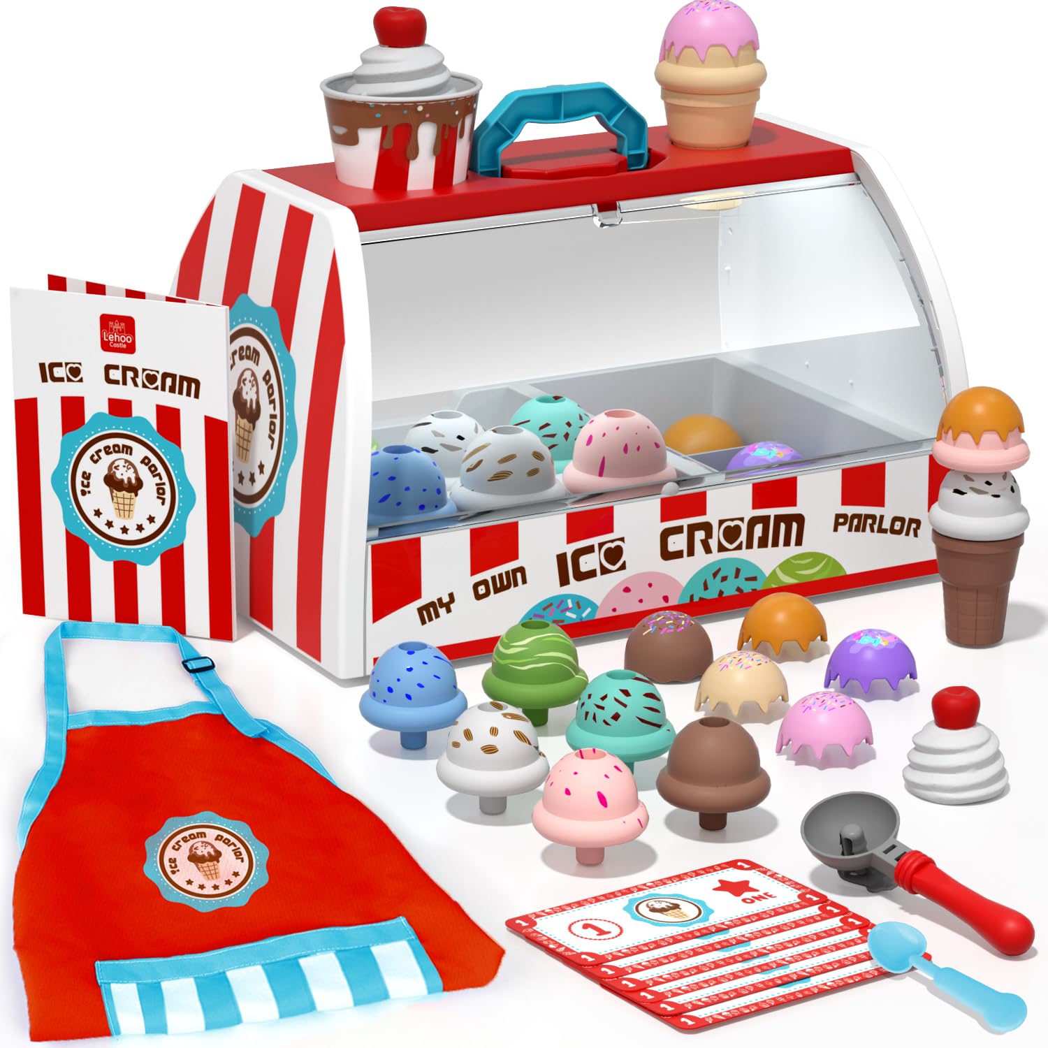 Foto 2 pulgar | Ice Cream Toys Lehoo Castle Para Niños De 3 A 5 Años - Venta Internacional.