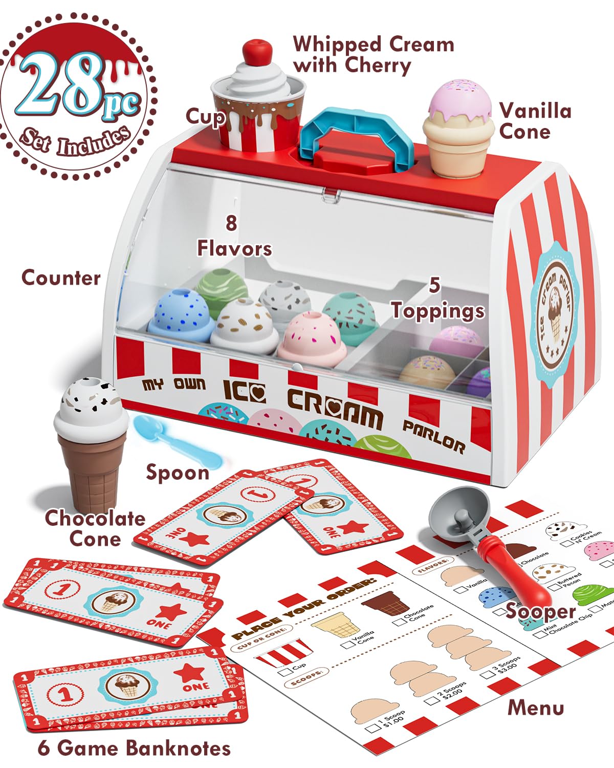 Foto 4 pulgar | Ice Cream Toys Lehoo Castle Para Niños De 3 A 5 Años - Venta Internacional.