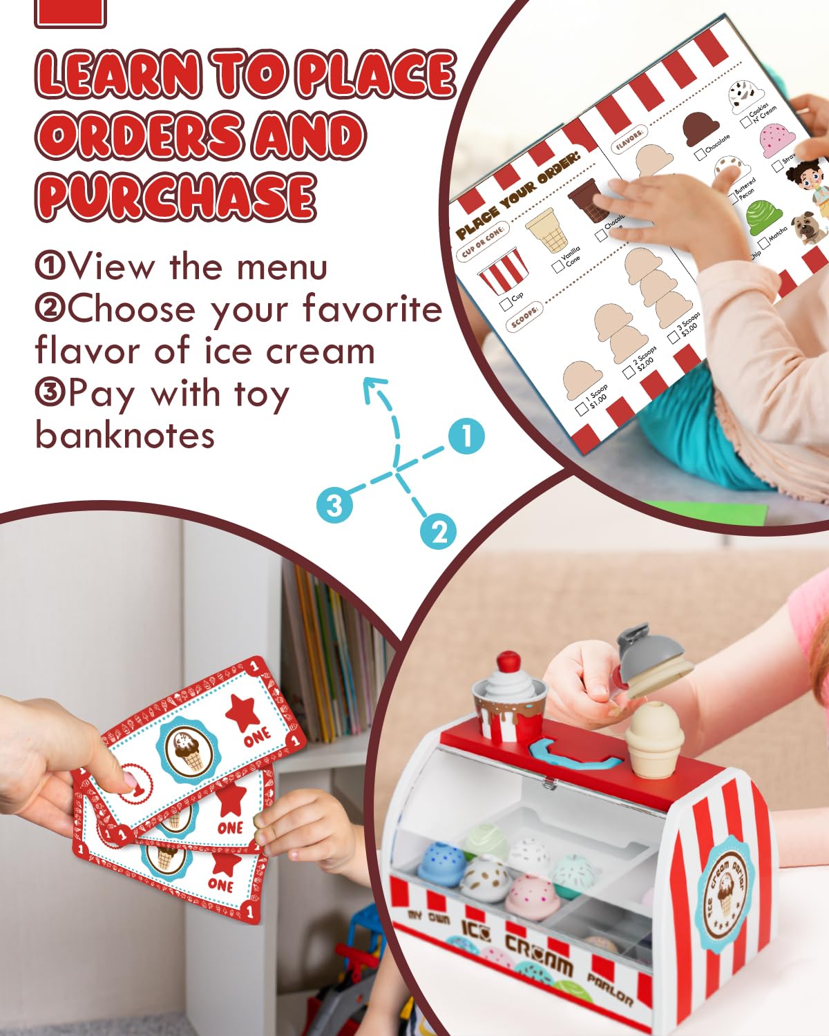 Foto 6 pulgar | Ice Cream Toys Lehoo Castle Para Niños De 3 A 5 Años - Venta Internacional.