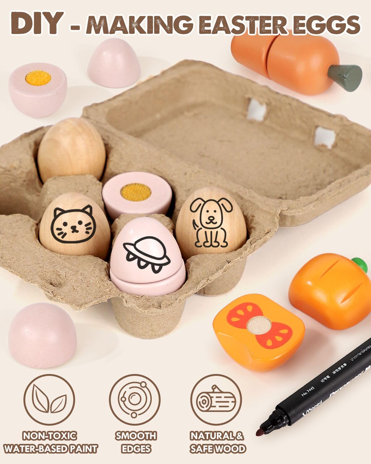 Foto 3 pulgar | Juego De Comida Lehoo Castle, De Madera, Para Cocina Infantil De Más De 3 Años - Venta Internacional.