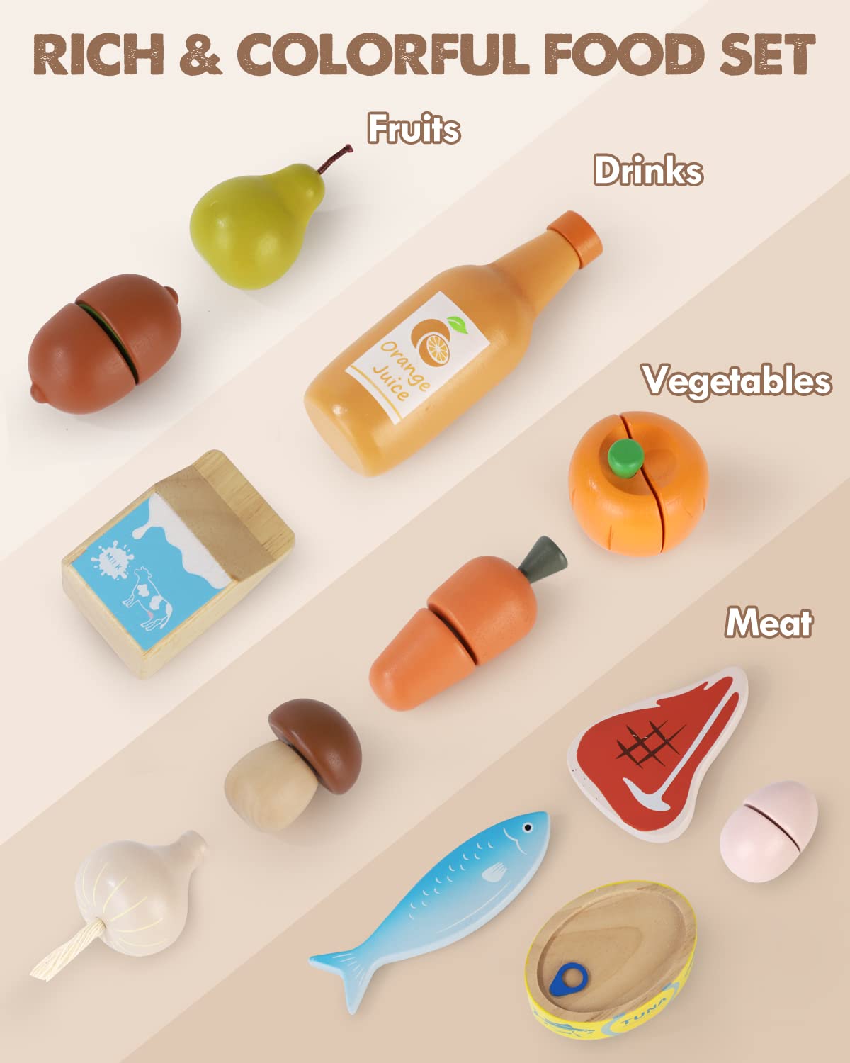 Foto 7 pulgar | Juego De Comida Lehoo Castle, De Madera, Para Cocina Infantil De Más De 3 Años - Venta Internacional.
