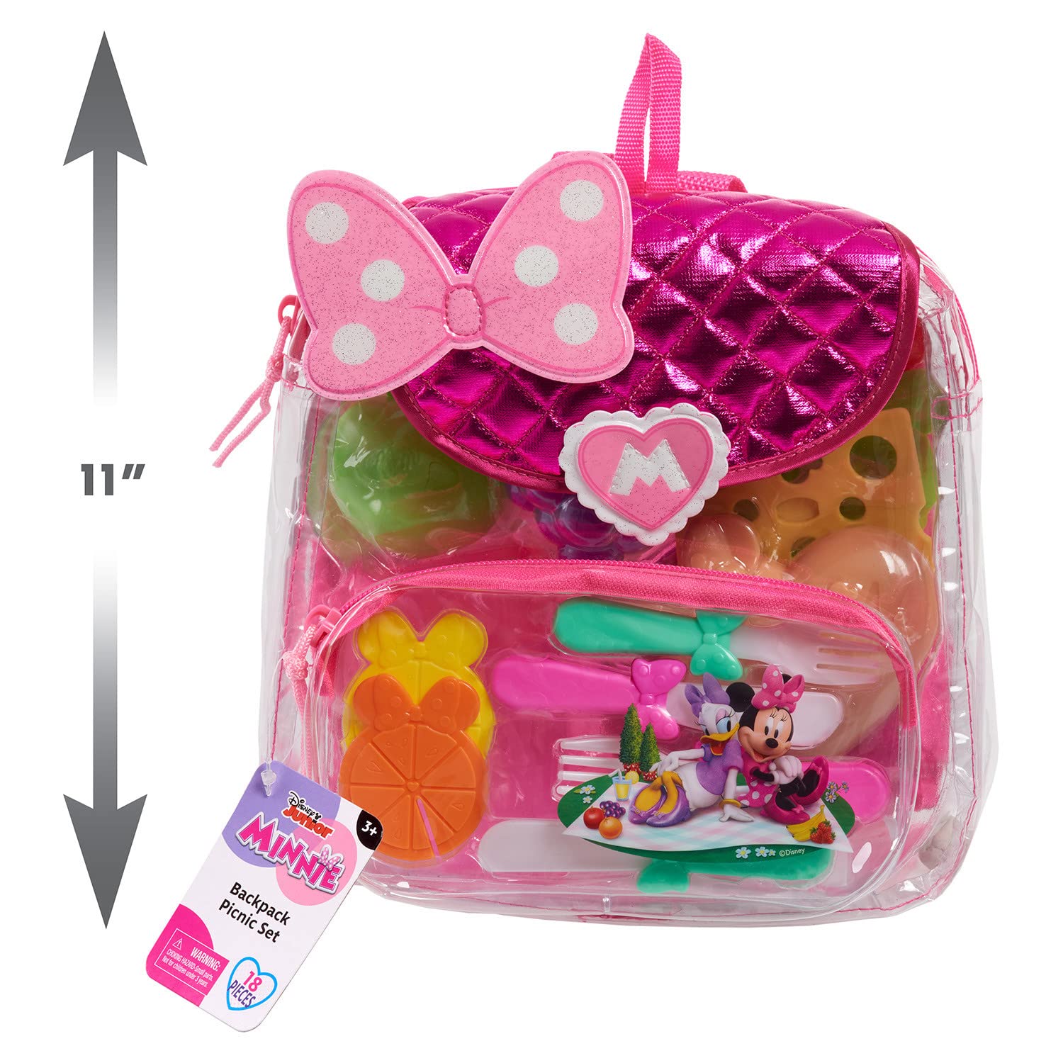 Foto 6 pulgar | Set de Mochila Para Pícnic Disney Junior De Minnie Mouse 18 Piezas - Venta Internacional