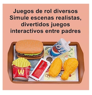 Foto 3 | Juego De Elementos De Cocina, Juguetes De Comida Para Niños Colores