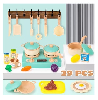 Foto 5 | Set de Cocina de Juguete para Niñas 29 Piezas