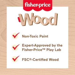 Foto 3 | Cesta de Pícnic Pretend Play de Madera Fisher-price 31 Piezas - Venta Internacional