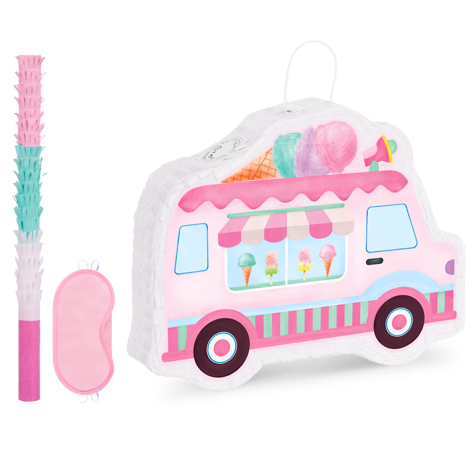 Foto 2 pulgar | Ice Cream Piñata Wernnsai, Camión De Helados Para Niños Y Niñas - Venta Internacional.