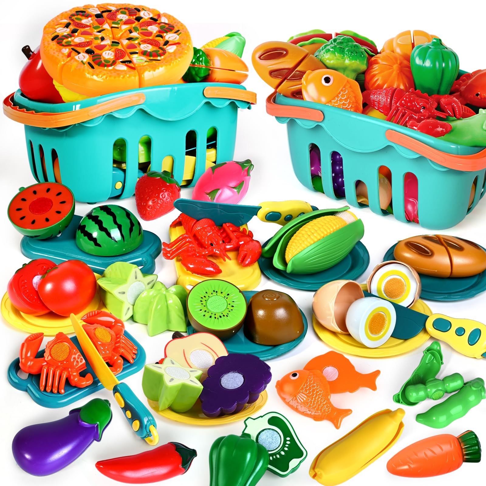 Set De Comida Para Niños Baodlon, 100 Unidades, Con 2 Cestas - Venta Internacional.