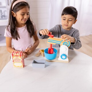 Foto 2 | Set De Batidoras Melissa & Doug Wooden Make-a-cake 11 Piezas Fsc - Venta Internacional.