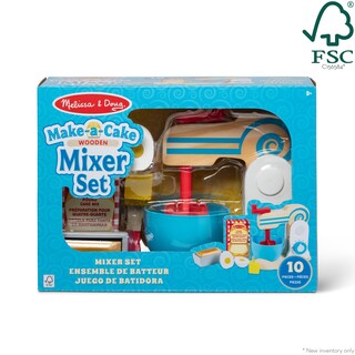 Foto 4 | Set De Batidoras Melissa & Doug Wooden Make-a-cake 11 Piezas Fsc - Venta Internacional.
