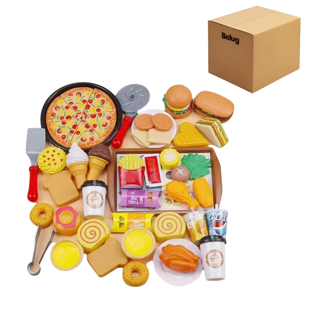 Foto 2 pulgar | Juego De Elementos De Cocina, Juguetes De Comida Para Niños Colores Belug