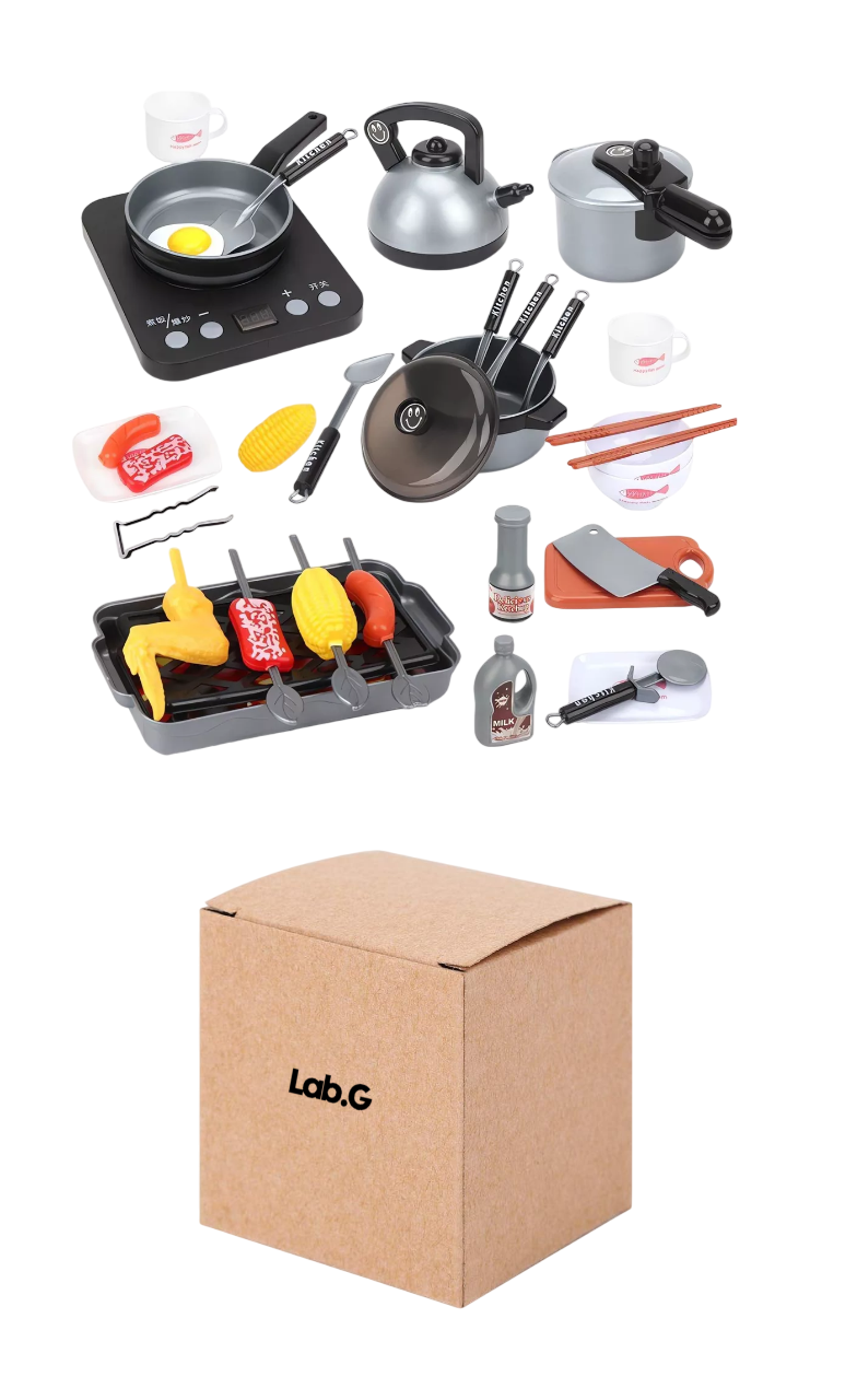 Juego De Elementos De Cocina 36 Pzs Negro