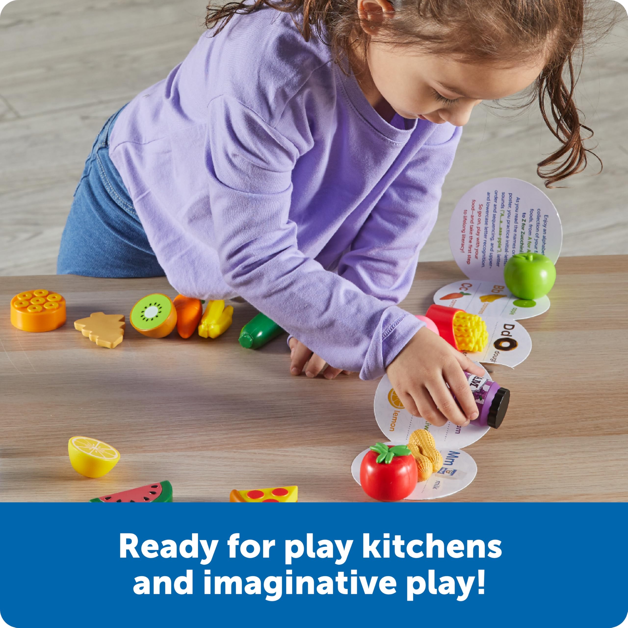 Foto 5 pulgar | Play Food Set Learning Resources A To Z Mini Foods Kids - Venta Internacional.