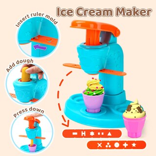 Foto 2 | Set De Masa Aprilwolf, 70 Unidades, 4 En 1, Para Niños Con Máquina Para Hacer Helados - Venta Internacional.