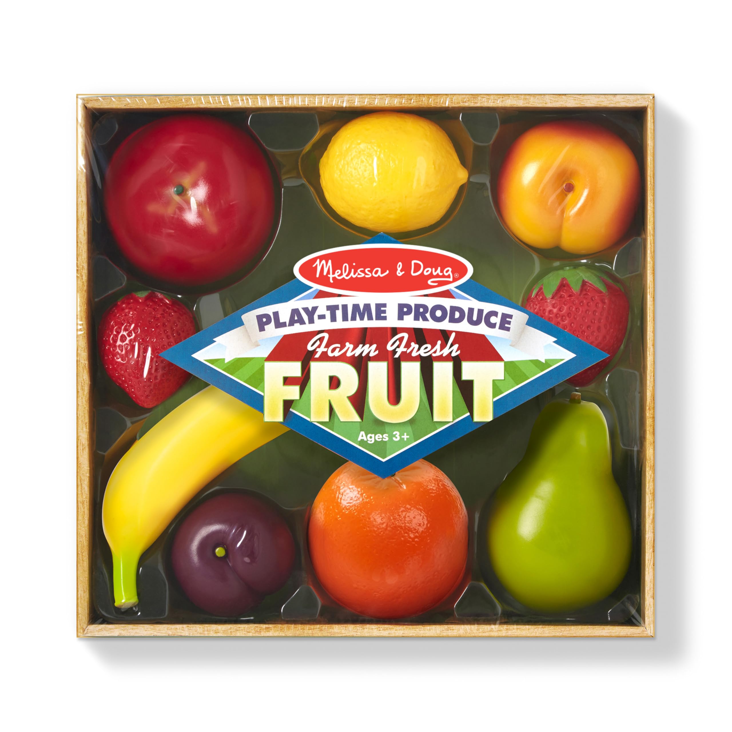 Foto 7 pulgar | Set Play Food Melissa & Doug Playtime Produce Frutas (9 Unidades) - Venta Internacional.