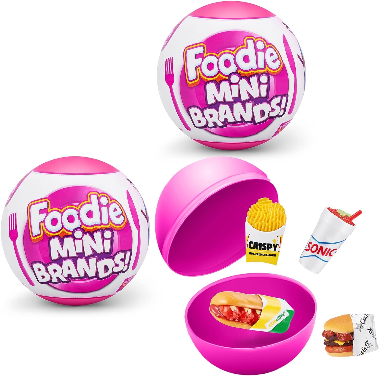 Foto 1 | Juego En Miniatura De 5 Minimarcas Surprise Foodie Mini Brands, Paquete De 2 Zuru - Venta Internacional.