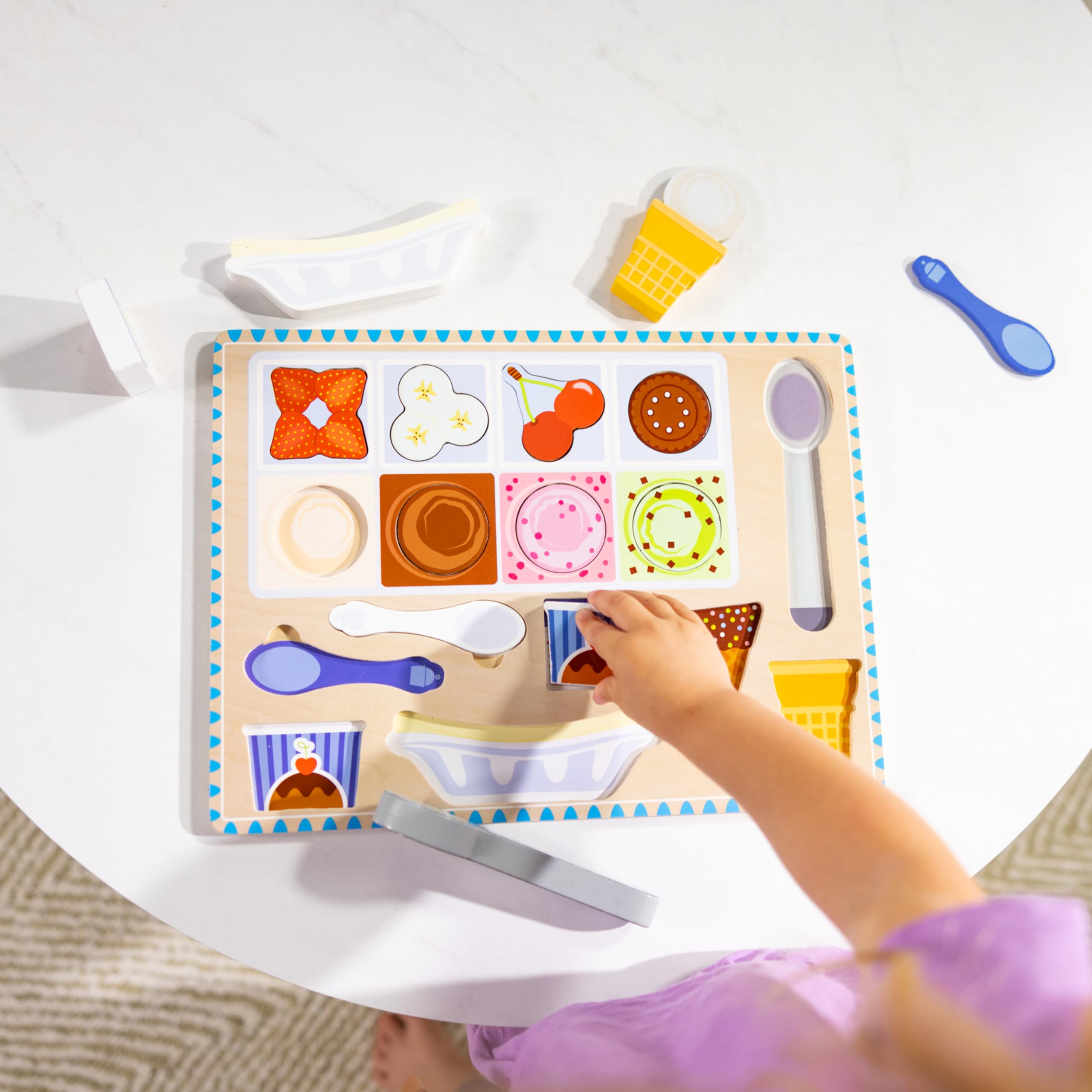 Foto 3 pulgar | Set Puzzle Play Melissa & Doug Ice Cream Con 16 Imanes 2+ - Venta Internacional.