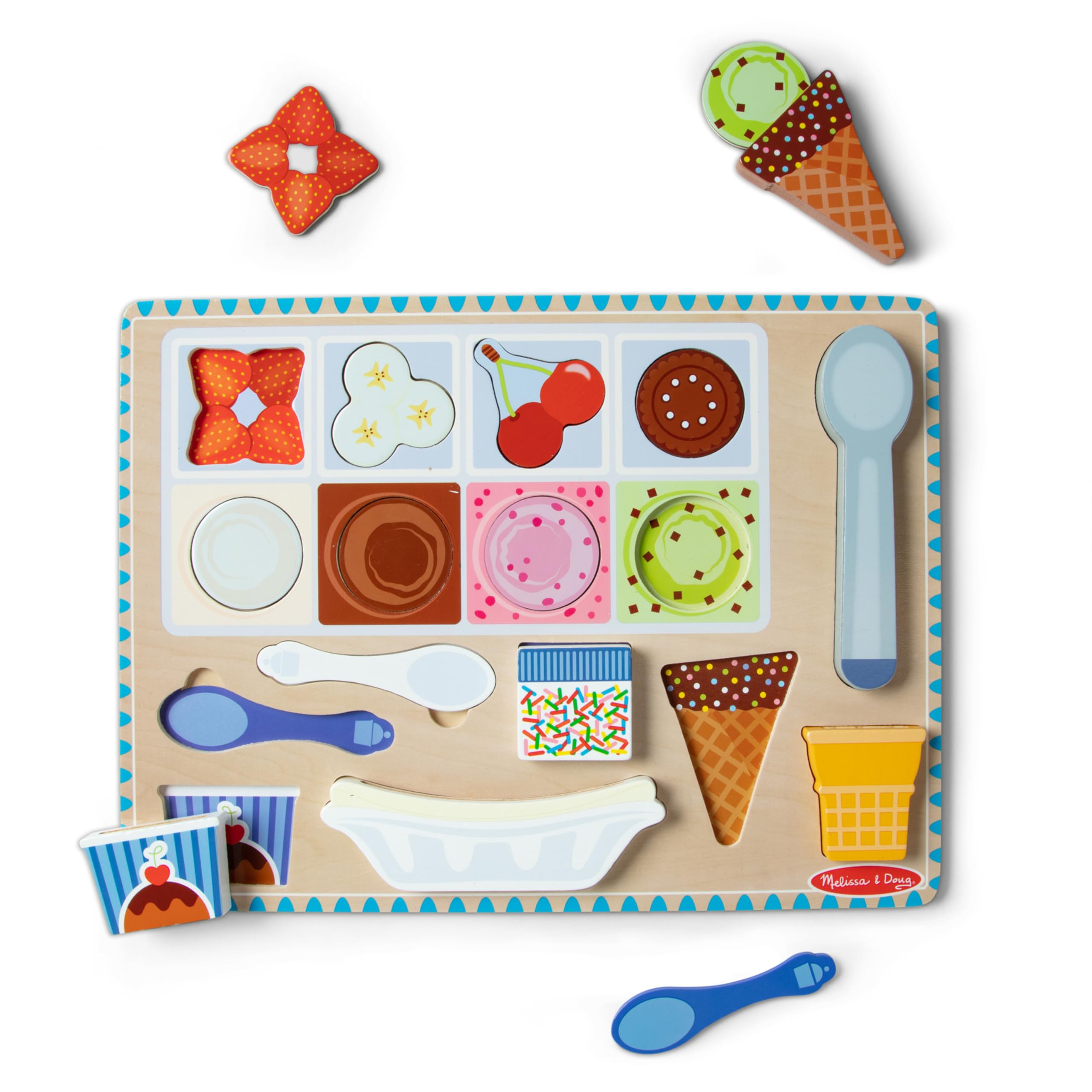 Foto 5 pulgar | Set Puzzle Play Melissa & Doug Ice Cream Con 16 Imanes 2+ - Venta Internacional.