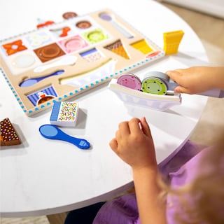 Foto 5 | Set Puzzle Play Melissa & Doug Ice Cream Con 16 Imanes 2+ - Venta Internacional.