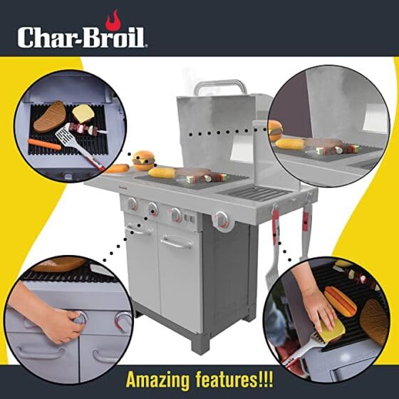Foto 3 pulgar | Set De Barbacoa Char-broil Kids Con Parrilla, Pinzas, Espátula Y Juguetes Para Comida - Venta Internacional.
