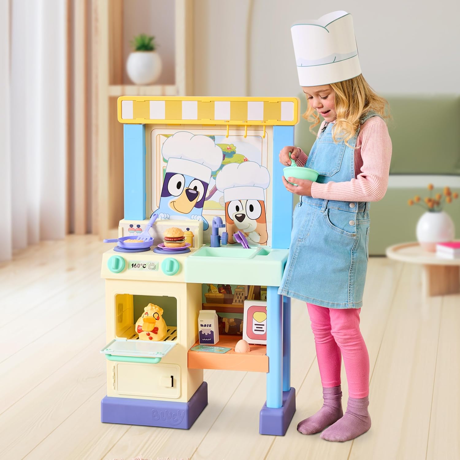 Foto 3 pulgar | Bluey - Juego De Cocina De Cocinero Con Más De 20 Sonidos Y Luces