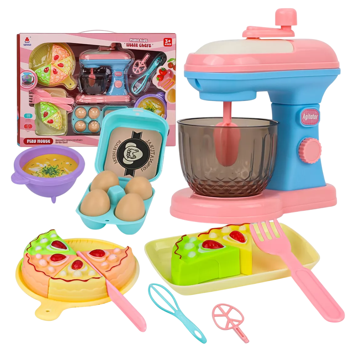 Foto 2 pulgar | Juguetes de Cocina Postres Licuadora para Niños