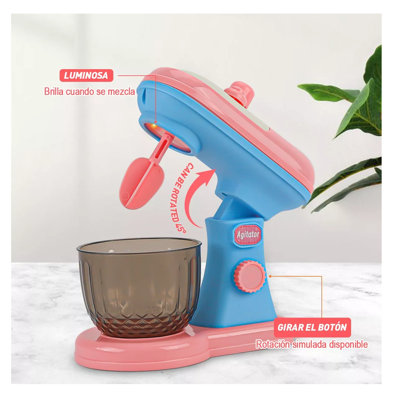 Foto 5 pulgar | Juguetes de Cocina Postres Licuadora para Niños