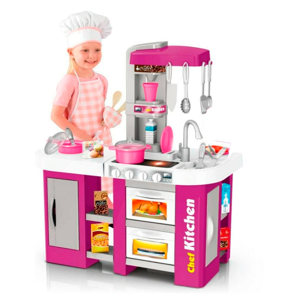 Foto 1 | Cocinita Infantil Para Niña Chef Kitchen Luz Y Sonido