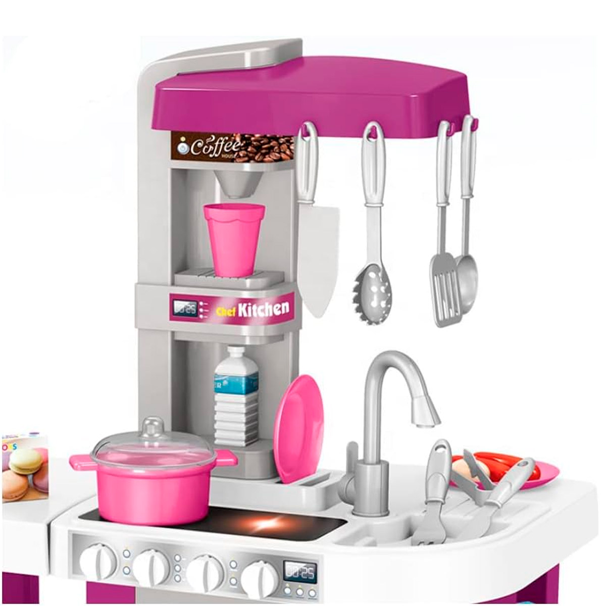 Foto 3 pulgar | Cocinita Infantil Para Niña Chef Kitchen Luz Y Sonido