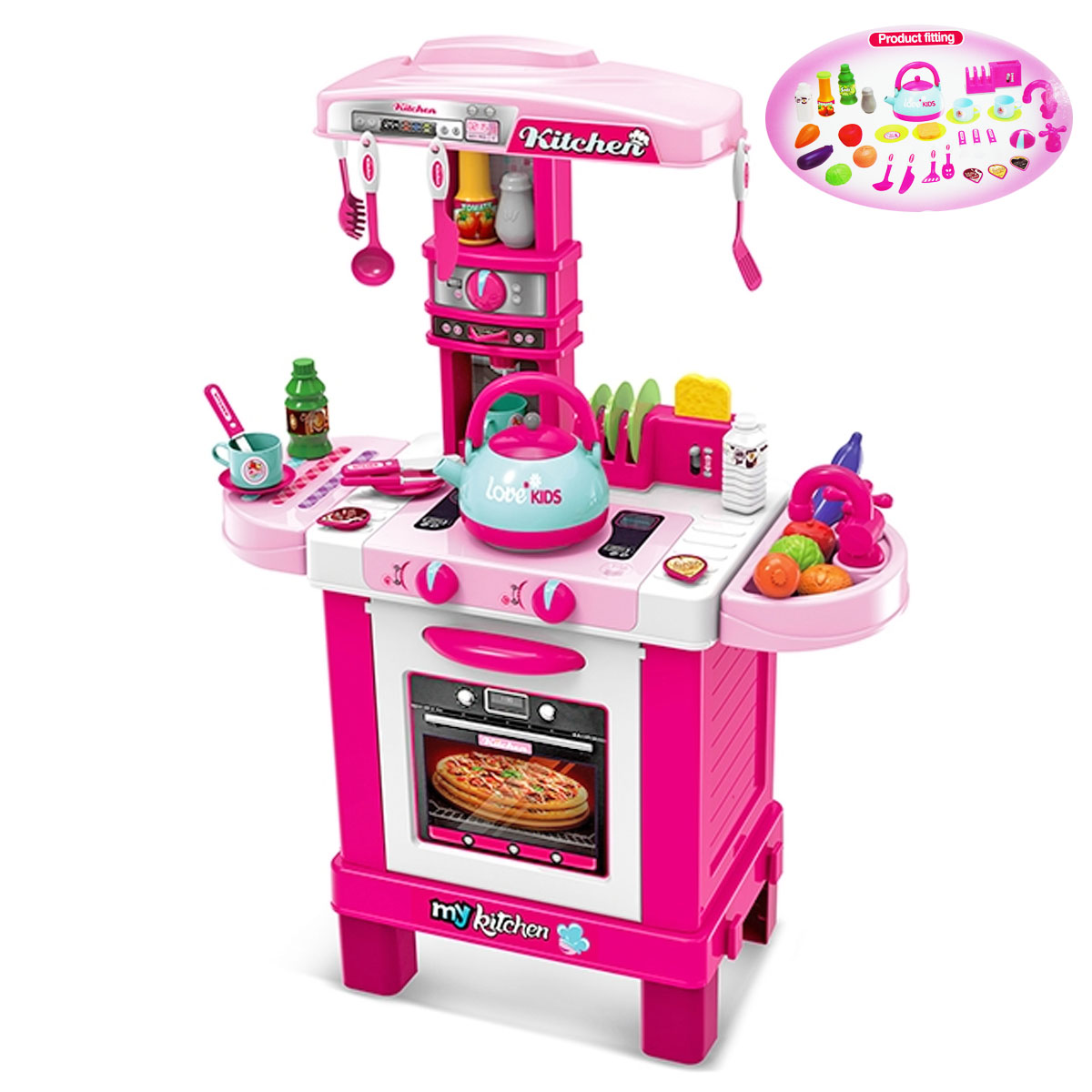 Cocinita Infantil Para Niña Little Chef Luz Y Sonido