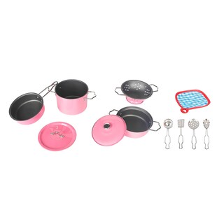 Foto 1 | Juguete Set De Cocina De 11 Pzs De Acero Infantil Color Rosa