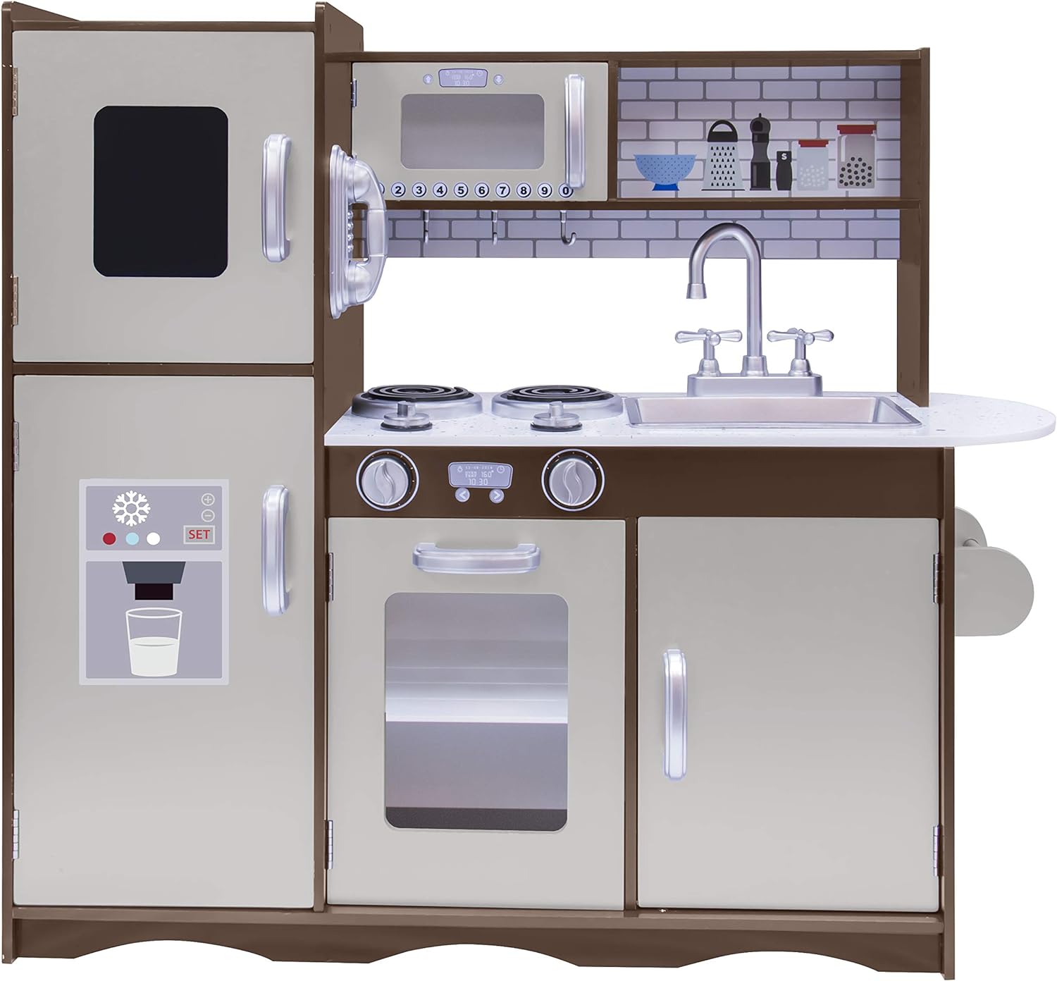 Cocina de Madera Cocinita de Juguete Kids House color Café Ultimate Expresso