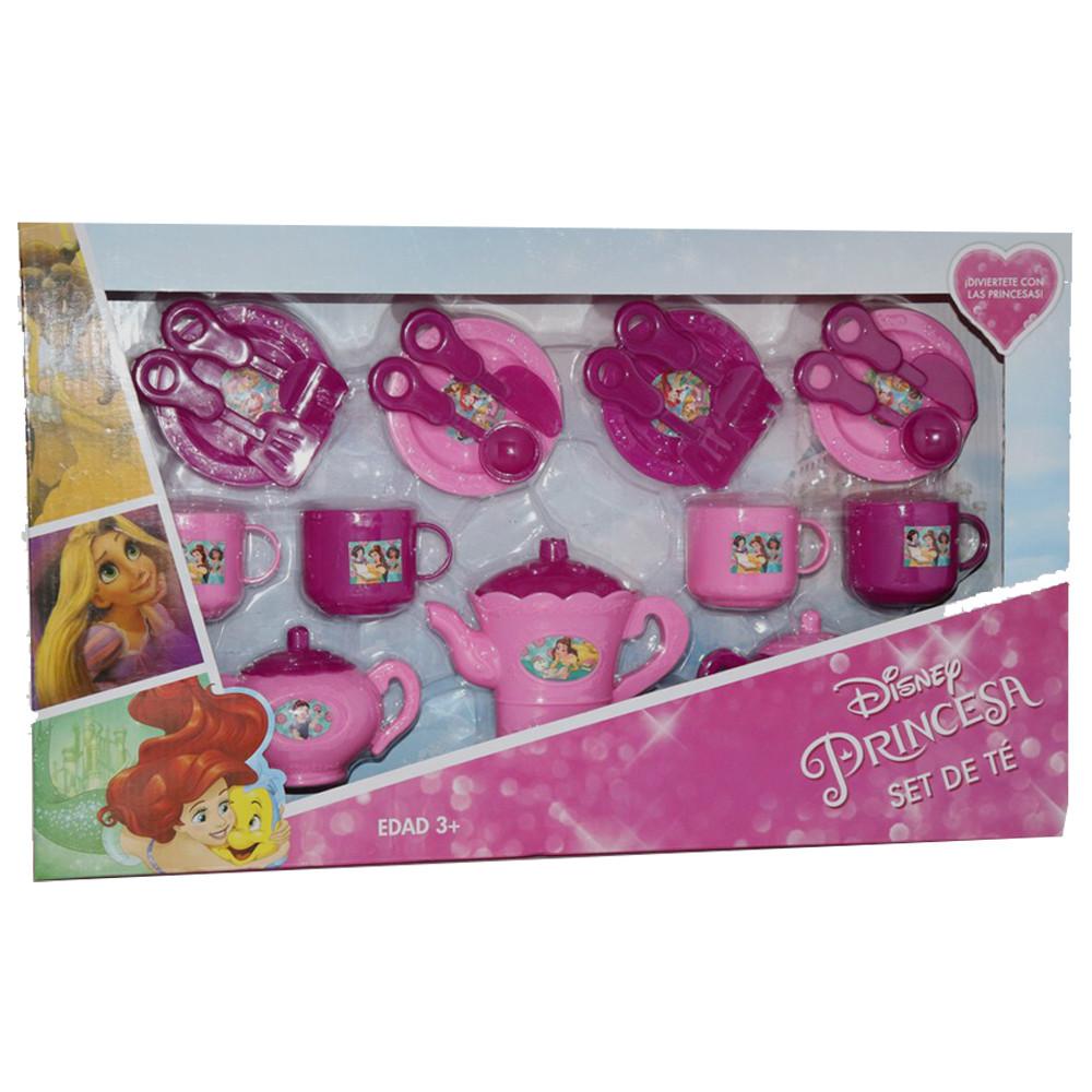 Foto 2 pulgar | Set de Té Juguete para Niña Disney Princesas color Rosa con 19 Accesorios