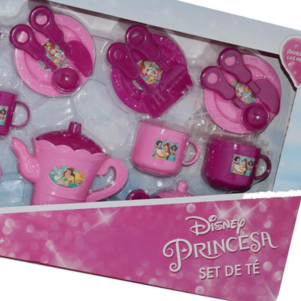 Foto 4 pulgar | Set de Té Juguete para Niña Disney Princesas color Rosa con 19 Accesorios